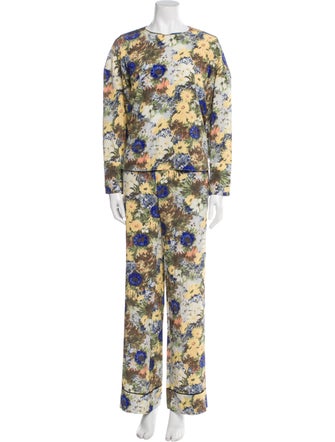 Vanessa Bruno Silk Printed Pant Set