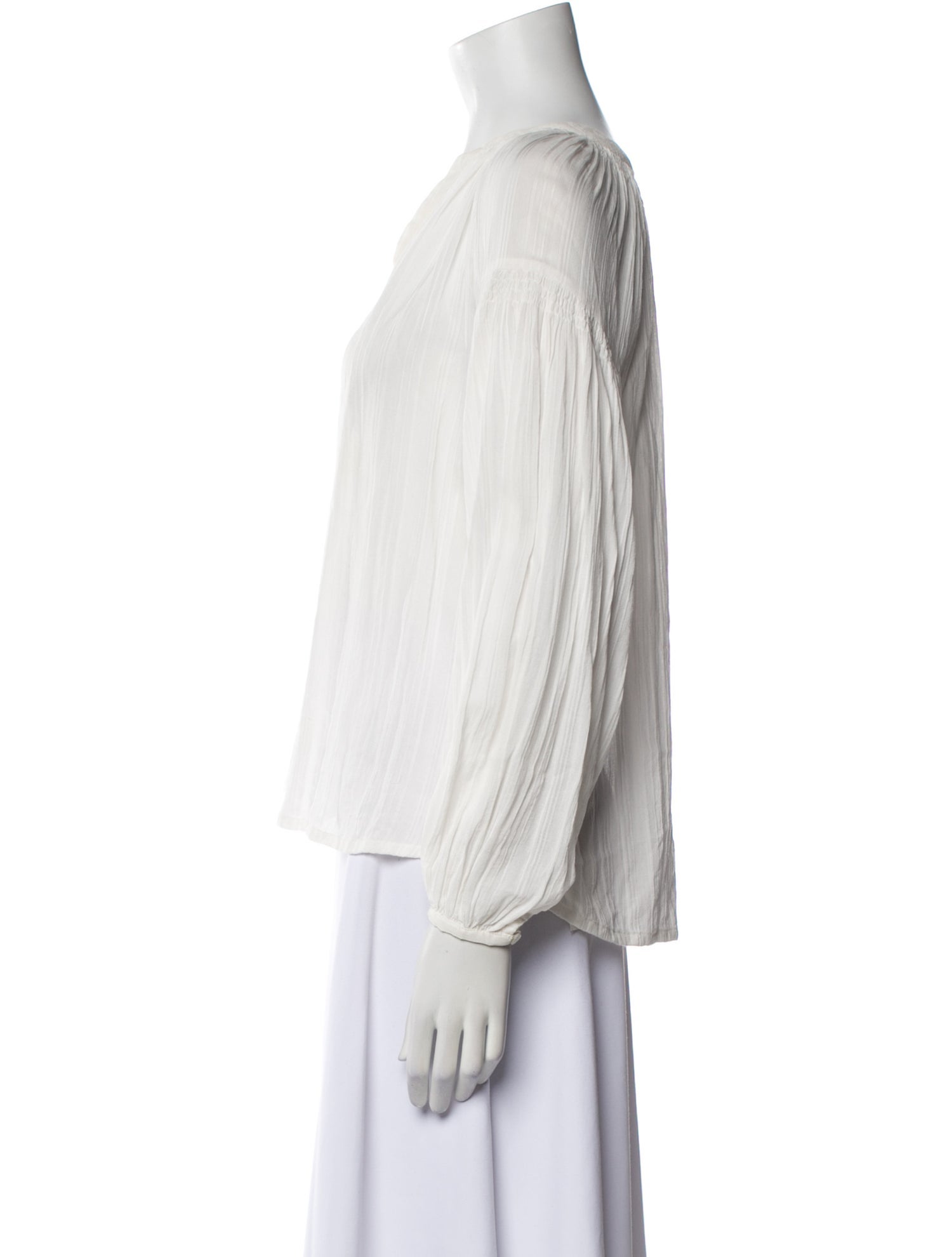 Vanessa Bruno V-Neck Long Sleeve Blouse