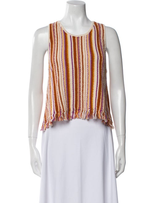 Vanessa Bruno Striped Scoop Neck Sweater