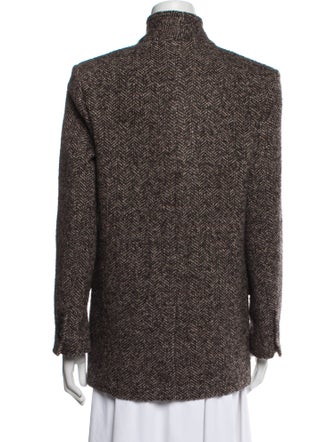 Vanessa Bruno Virgin Wool Tweed Pattern Blazer