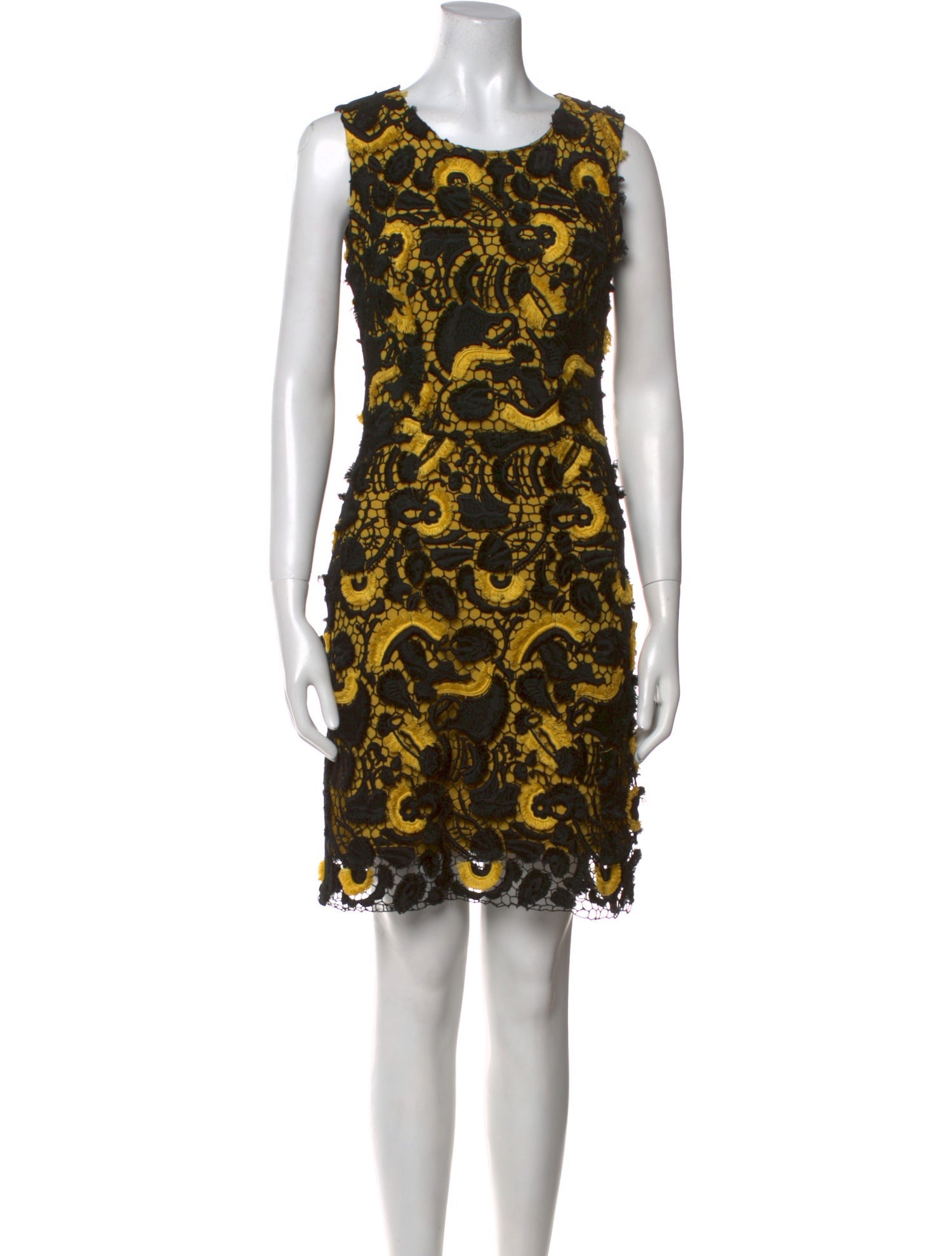 Vanessa Bruno Lace Pattern Knee-Length Dress