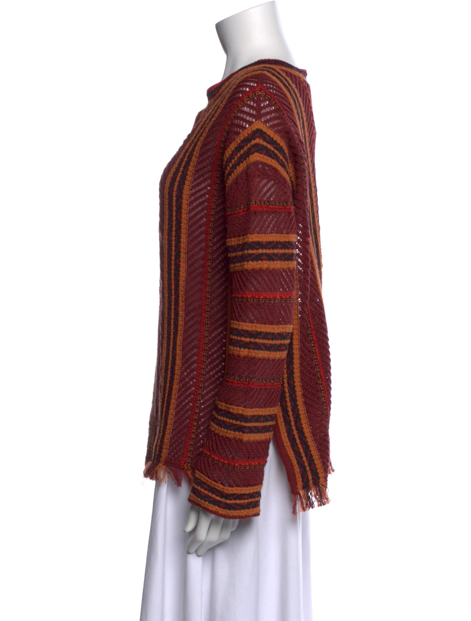 Vanessa Bruno Striped V-Neck Sweater