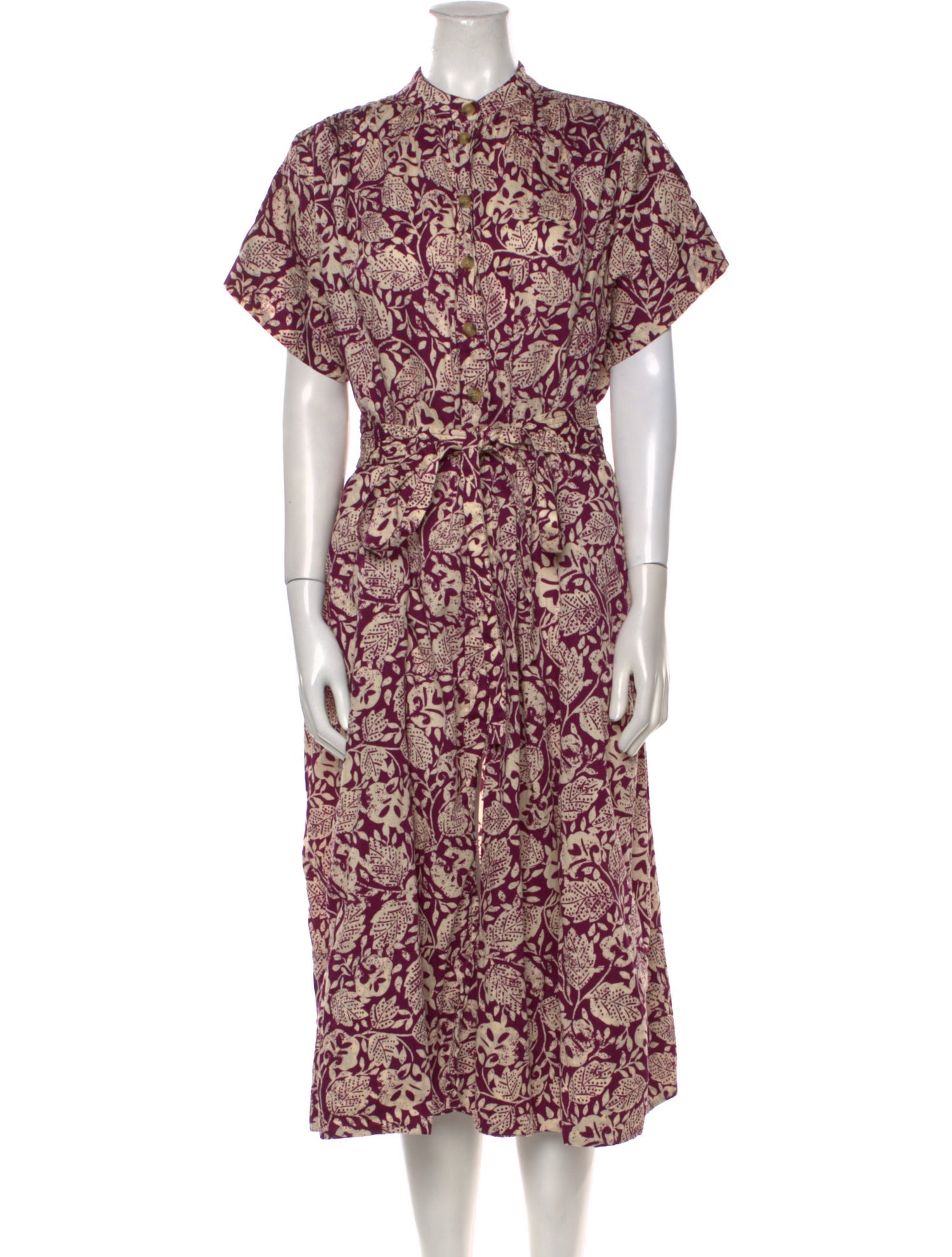 Vanessa Bruno Floral Print Midi Length Dress