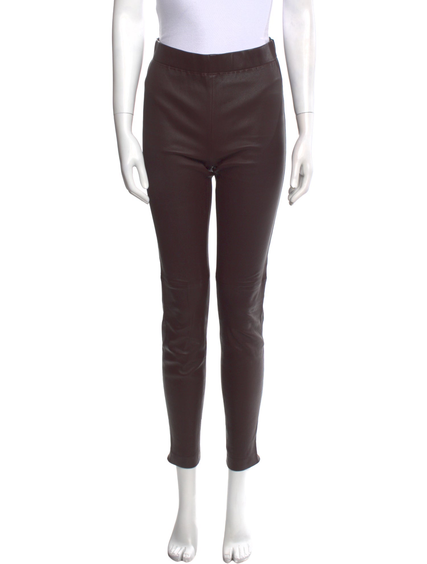 Vanessa Bruno Lambskin Skinny Leg Pants