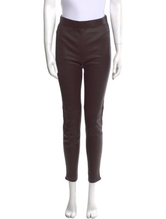 Vanessa Bruno Lambskin Skinny Leg Pants