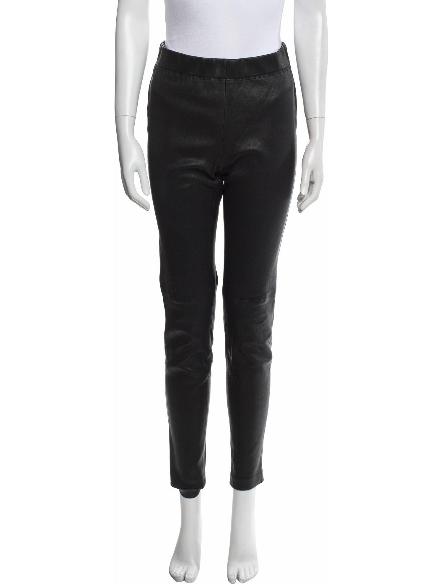 Vanessa Bruno Lambskin Skinny Leg Pants