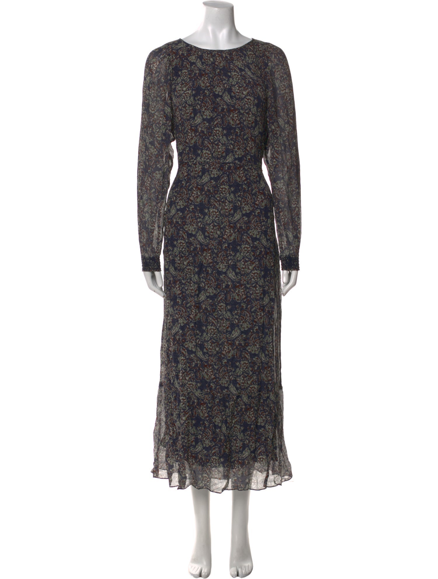 Vanessa Bruno Floral Print Long Dress