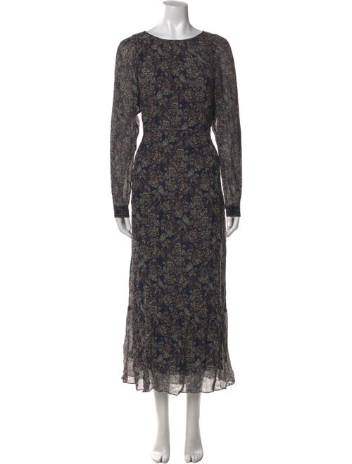 Vanessa Bruno Floral Print Long Dress