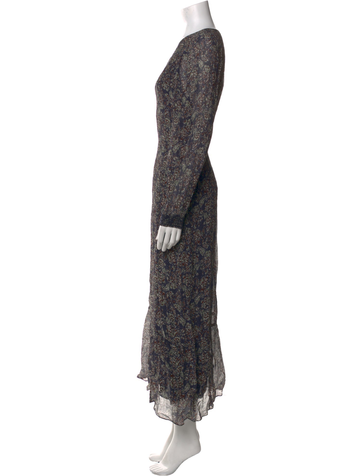 Vanessa Bruno Floral Print Long Dress