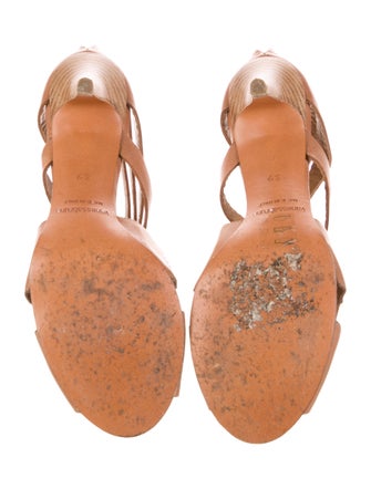 Vanessa Bruno Leather Gladiator Sandals