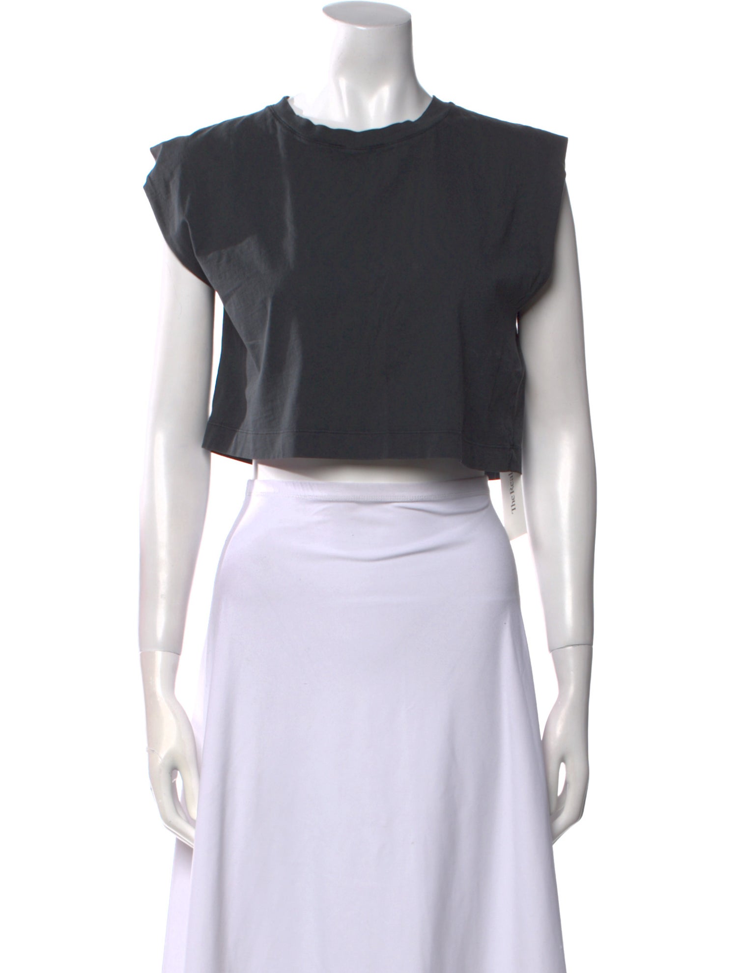 Vanessa Bruno Crew Neck Short Sleeve Crop Top