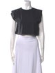 Vanessa Bruno Crew Neck Short Sleeve Crop Top