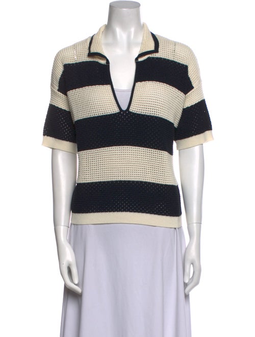 Vanessa Bruno Striped Short Sleeve Polo