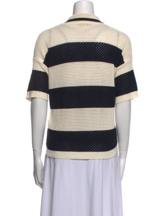Vanessa Bruno Striped Short Sleeve Polo