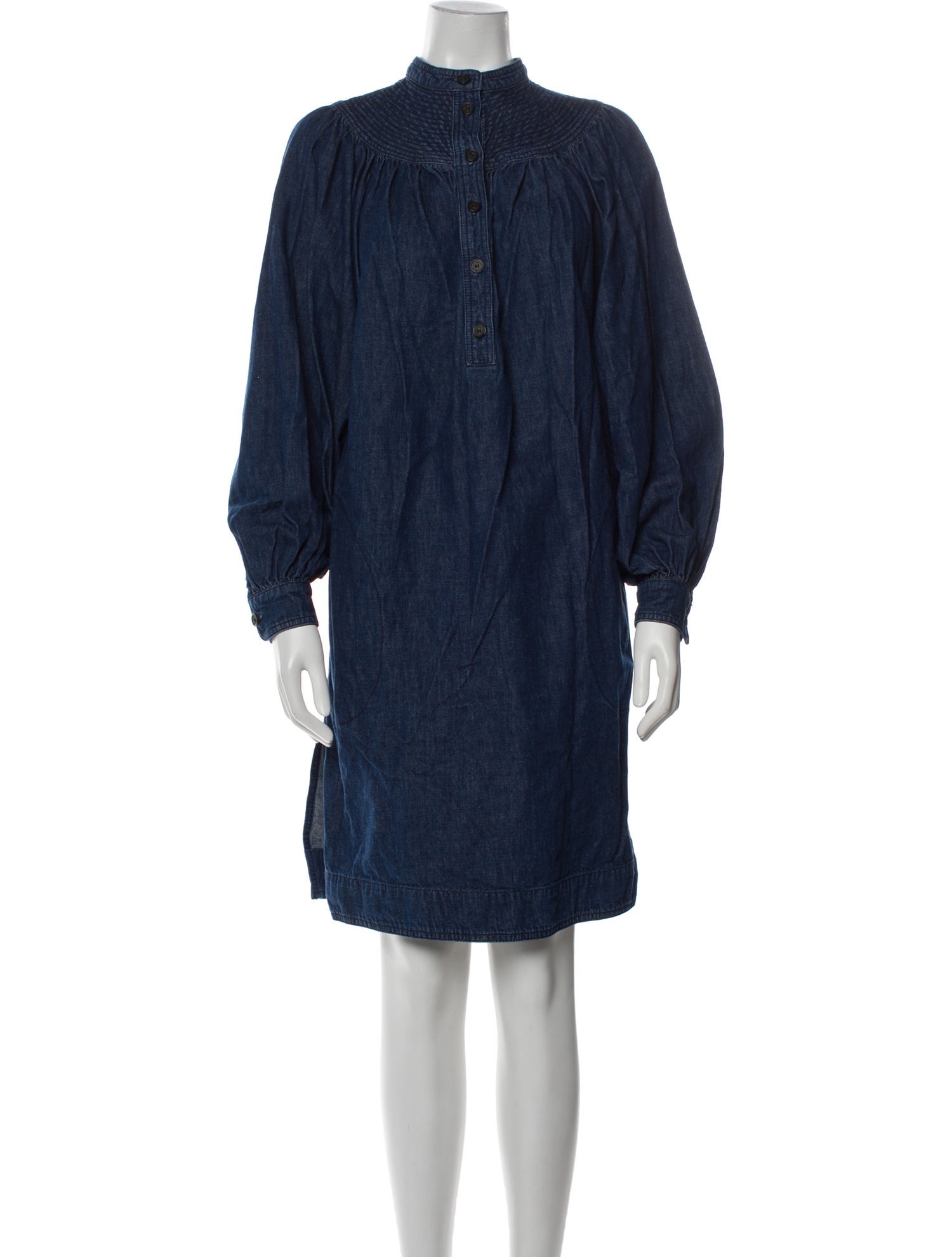 Vanessa Bruno Mock Neck Knee-Length Dress