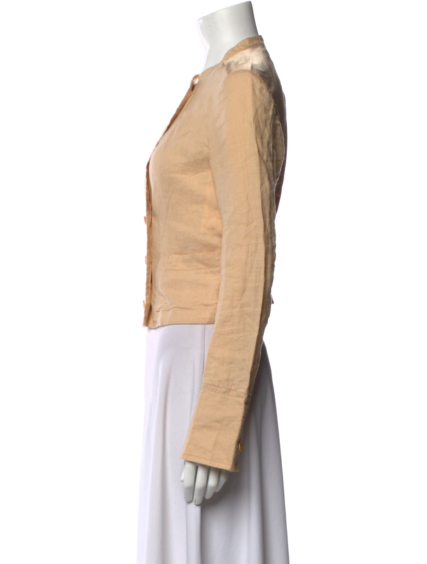 Vanessa Bruno Linen Square Neckline Crop Top