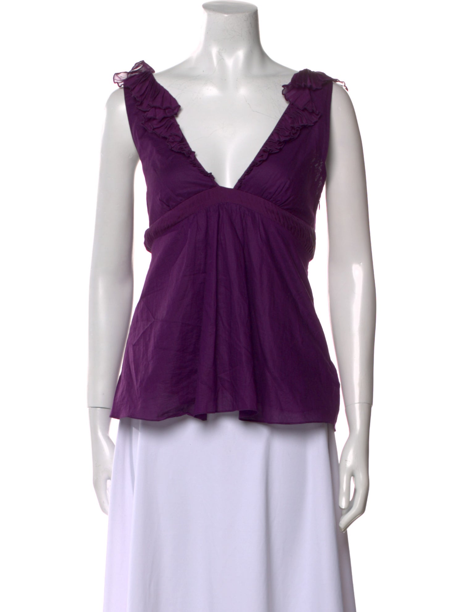 Vanessa Bruno V-Neck Sleeveless Top