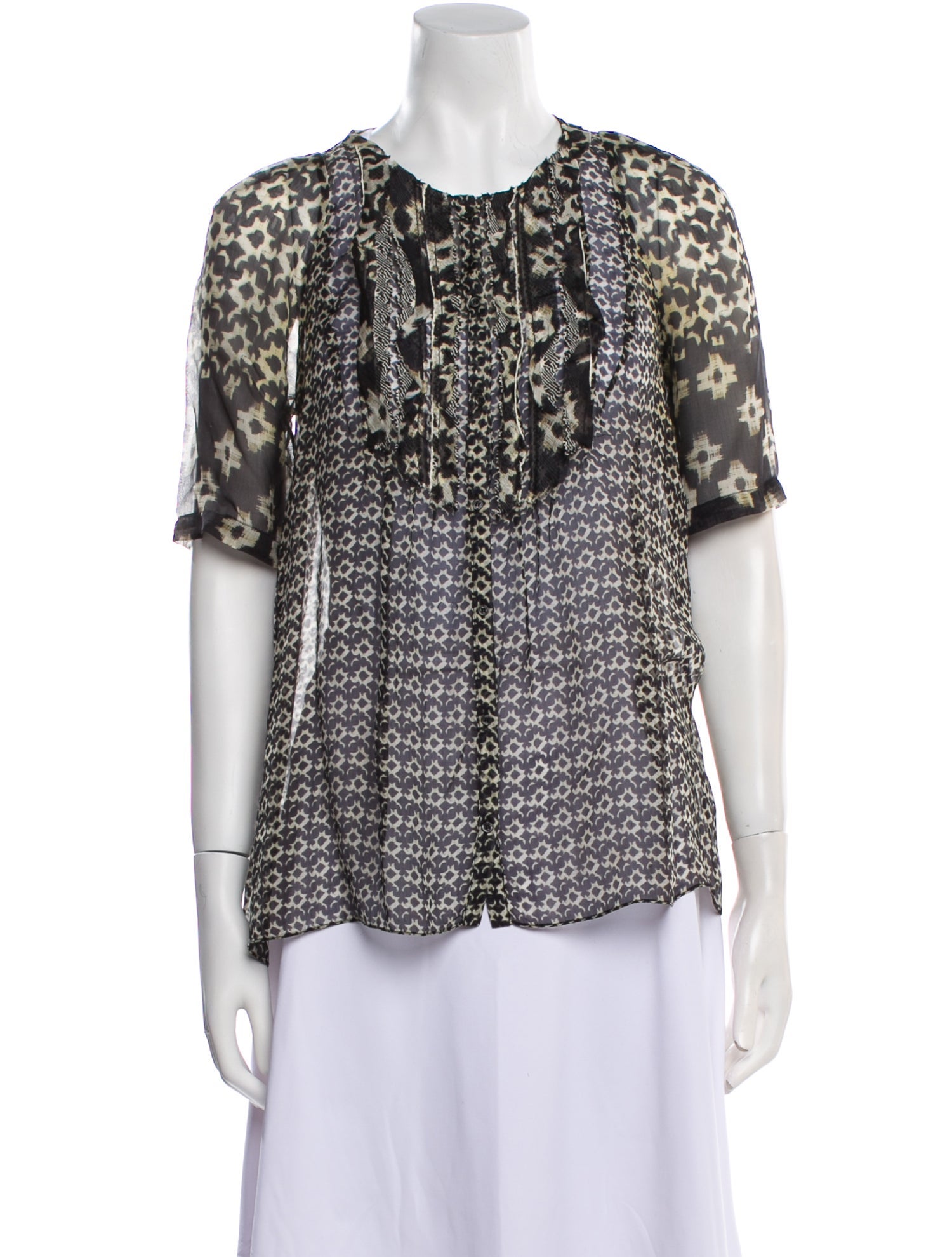 Vanessa Bruno Silk Printed Blouse