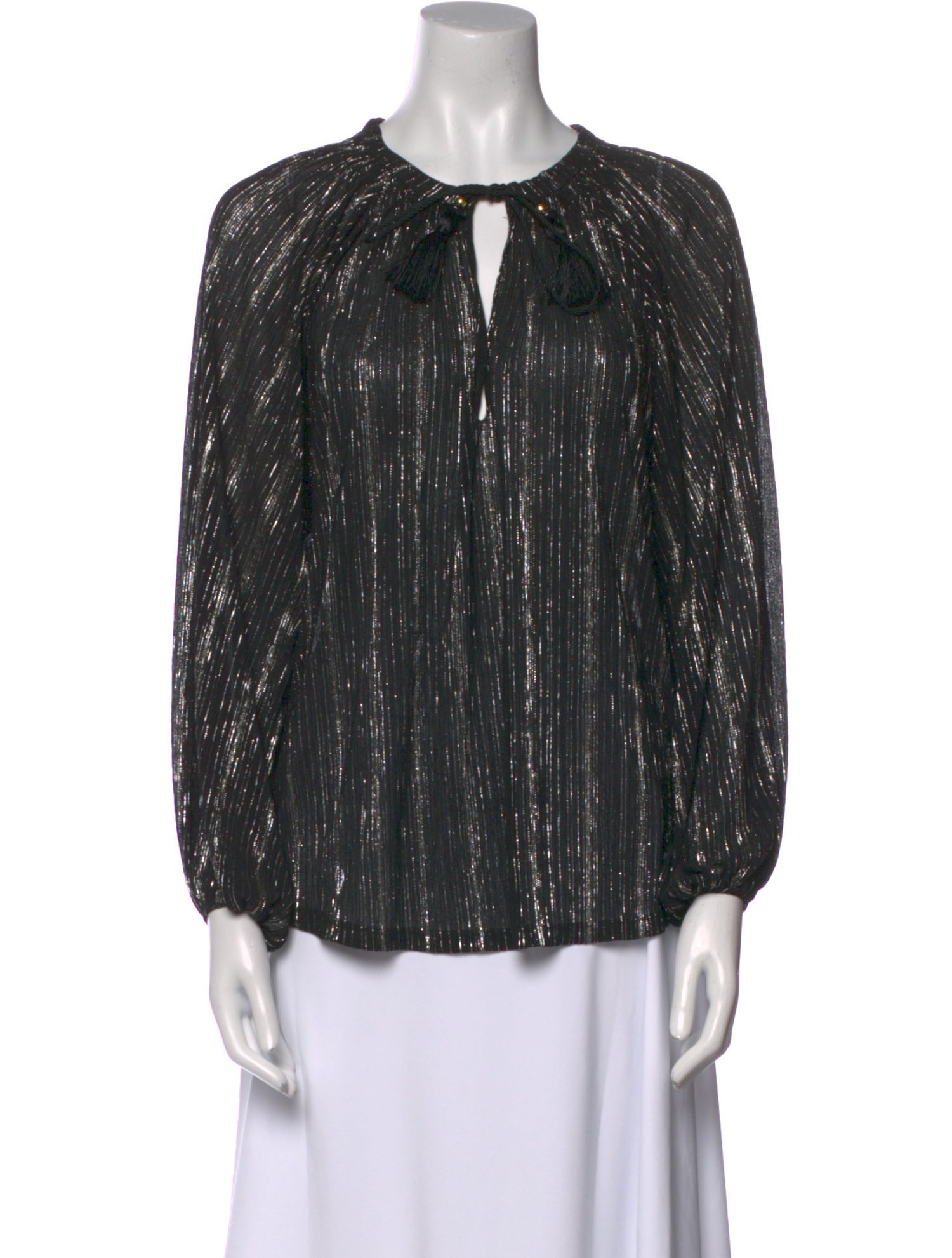 Vanessa Bruno Printed Tie Neck Blouse