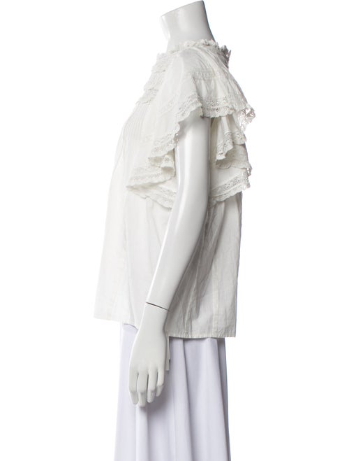 Vanessa Bruno Bateau Neckline Short Sleeve Blouse