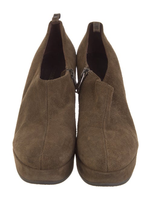 Vanessa Bruno Suede Colorblock Pattern Lace-Up Boots