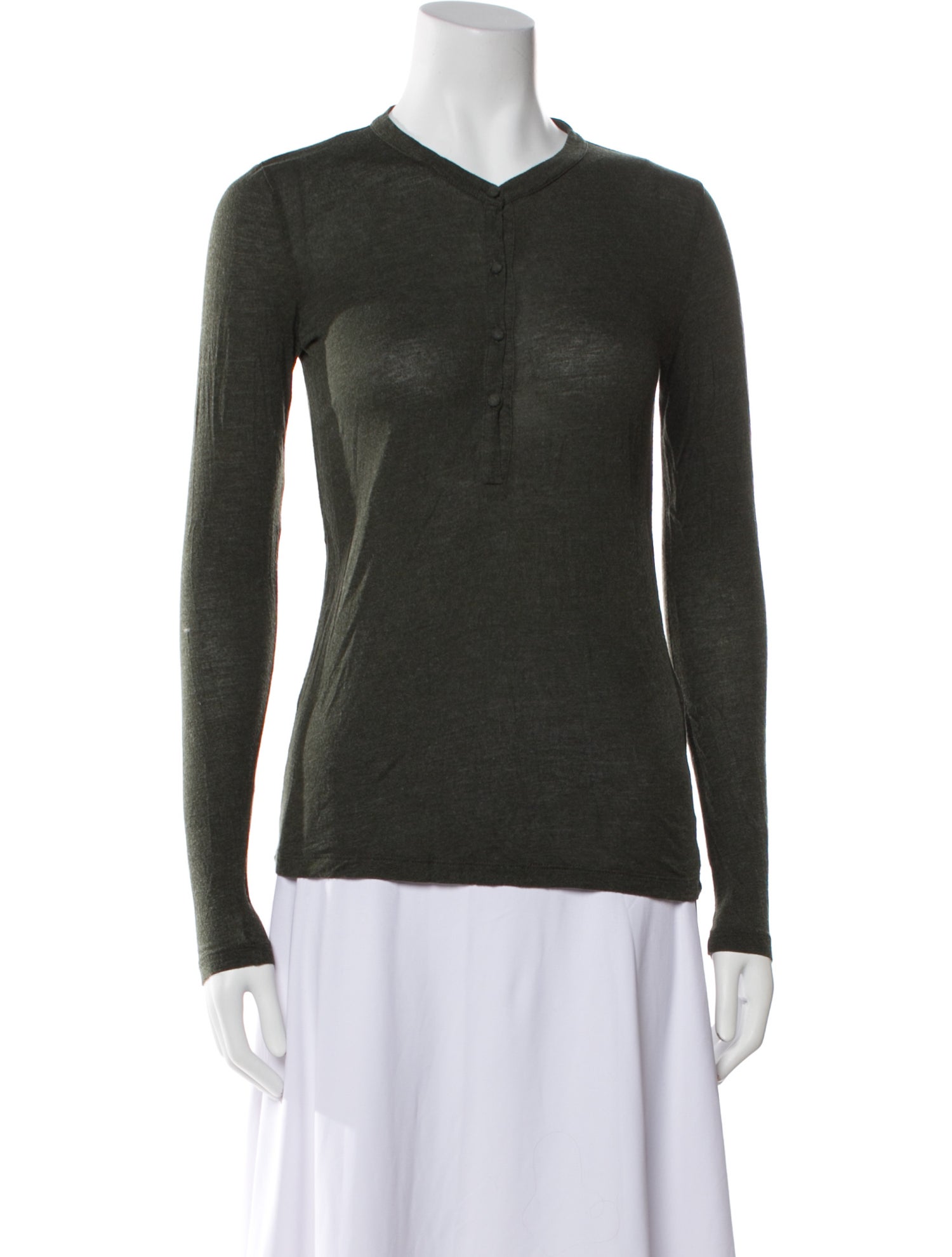 Vanessa Bruno Crew Neck Long Sleeve Top