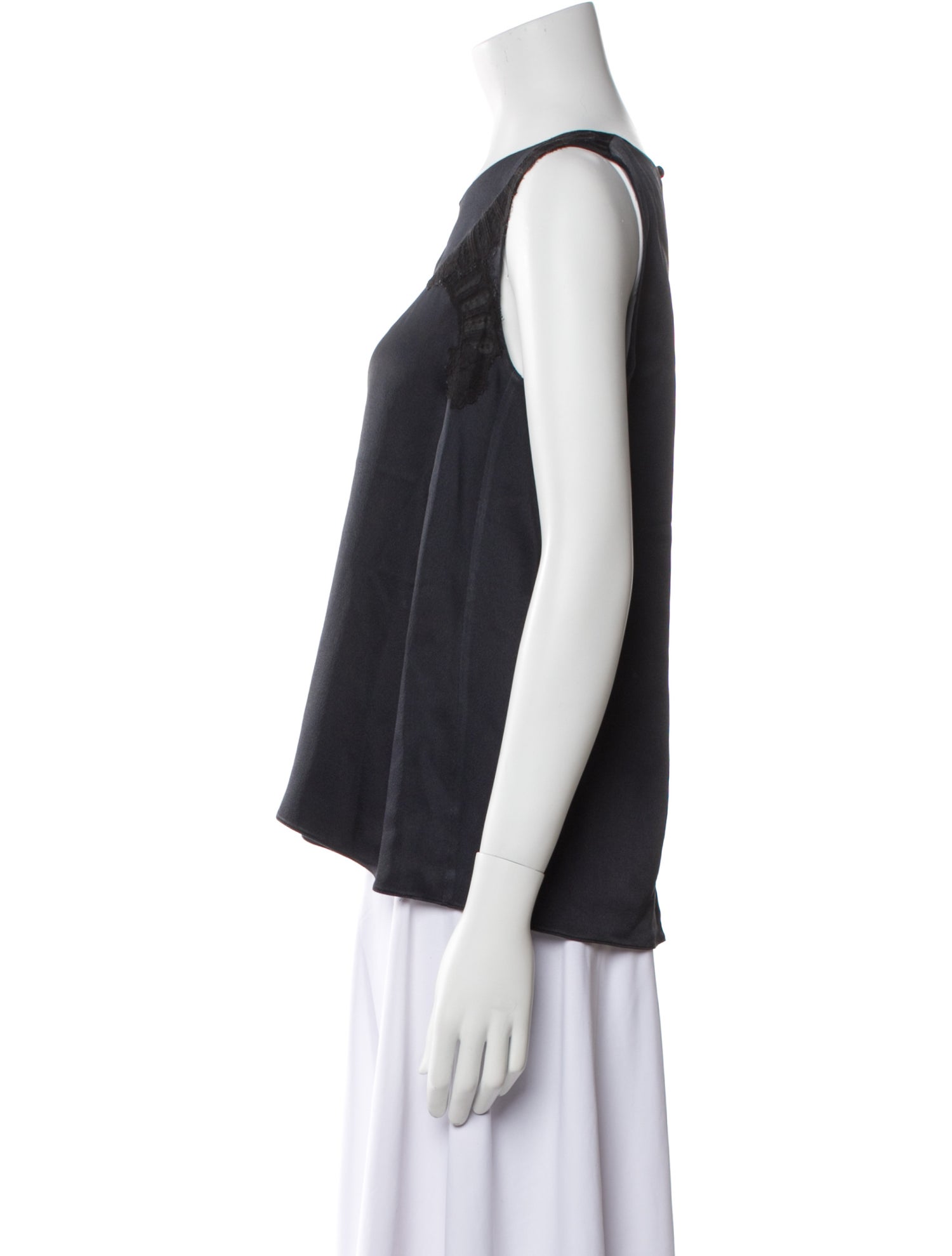 Vanessa Bruno Bateau Neckline Sleeveless Top