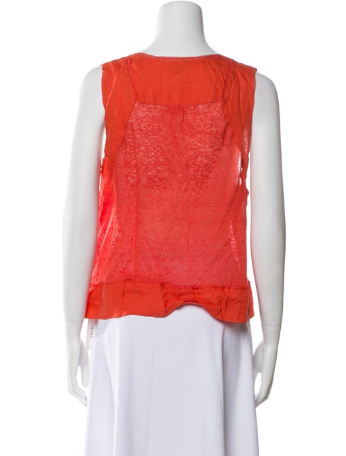 Vanessa Bruno Linen Scoop Neck Top