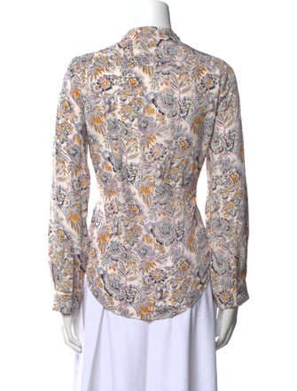 Vanessa Bruno Paisley Print Mock Neck Blouse