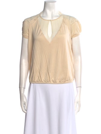 Vanessa Bruno Silk V-Neck Blouse