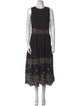 Vanessa Bruno Lace Pattern Long Dress