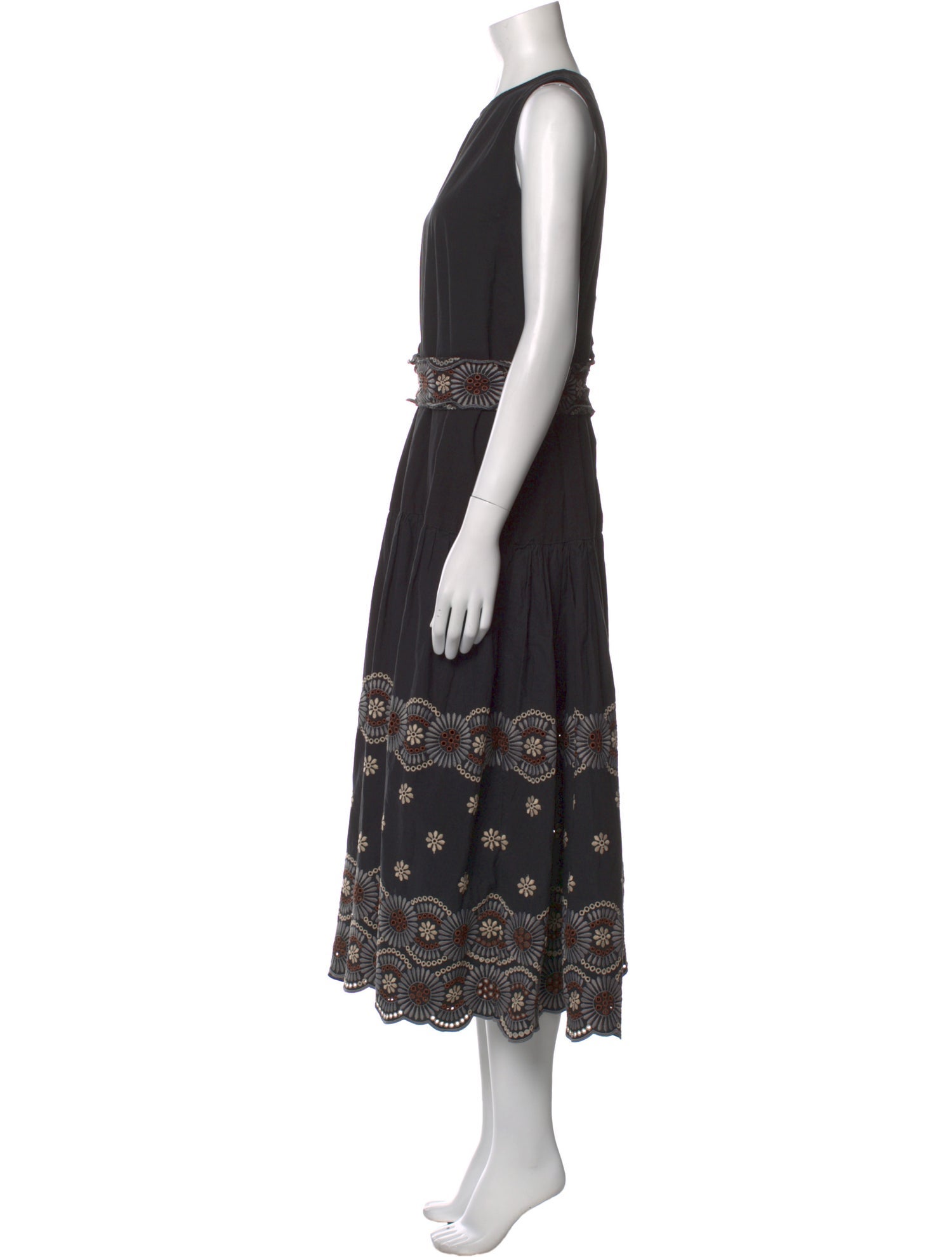 Vanessa Bruno Lace Pattern Long Dress