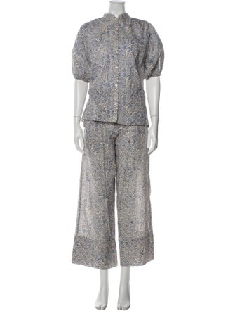 Vanessa Bruno Paisley Print Pant Set