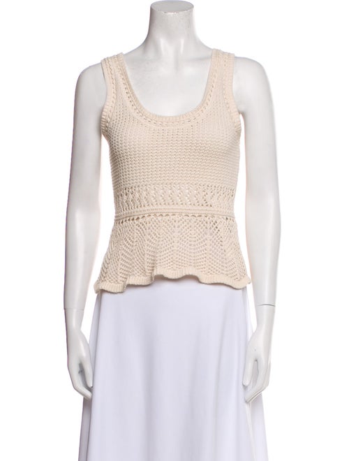Vanessa Bruno Scoop Neck Sleeveless Crop Top