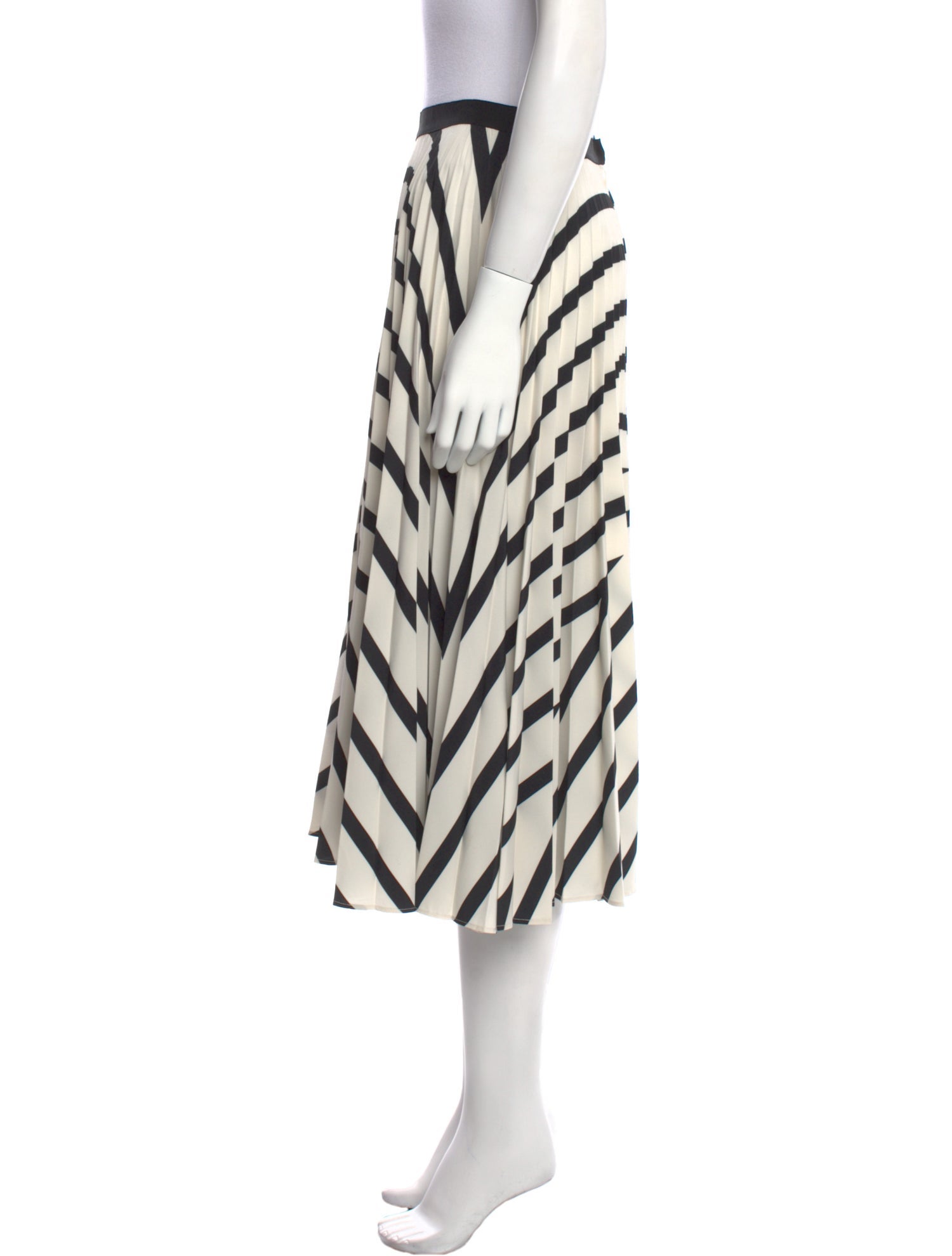 Vanessa Bruno Striped Knee-Length Skirt