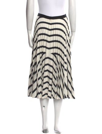 Vanessa Bruno Striped Knee-Length Skirt