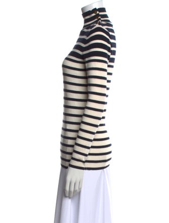 Vanessa Bruno Striped Turtleneck Top