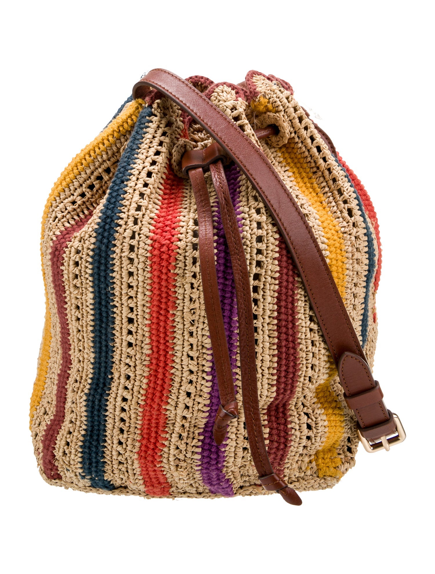 Vanessa Bruno Raffia Bucket Bag