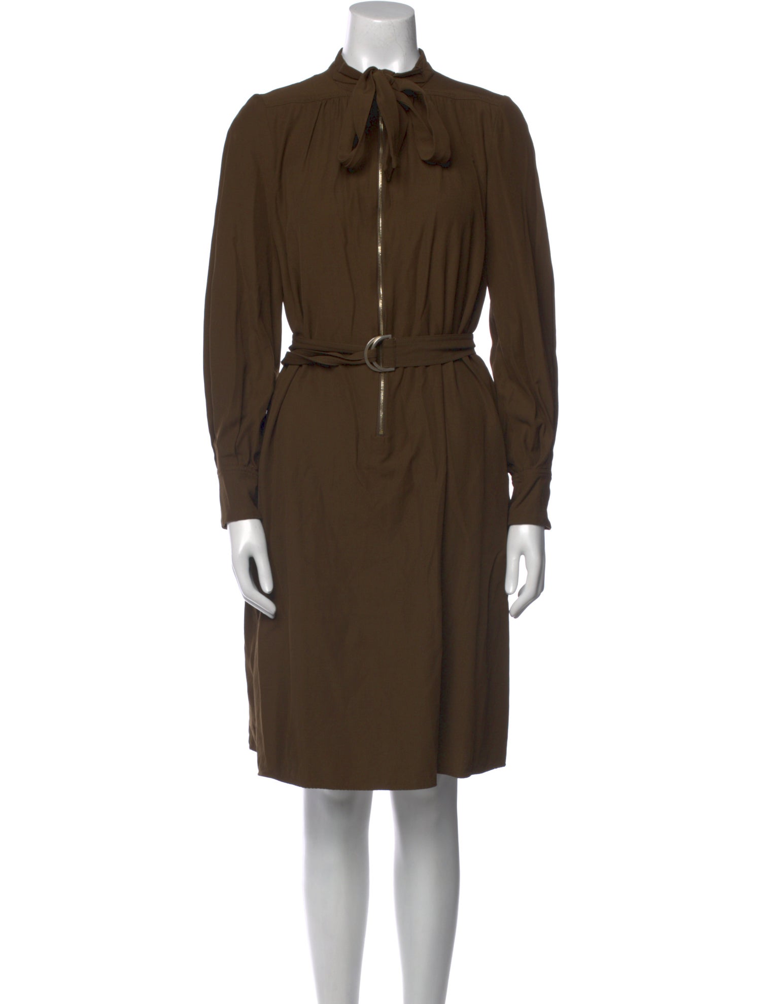 Vanessa Bruno Mock Neck Knee-Length Dress