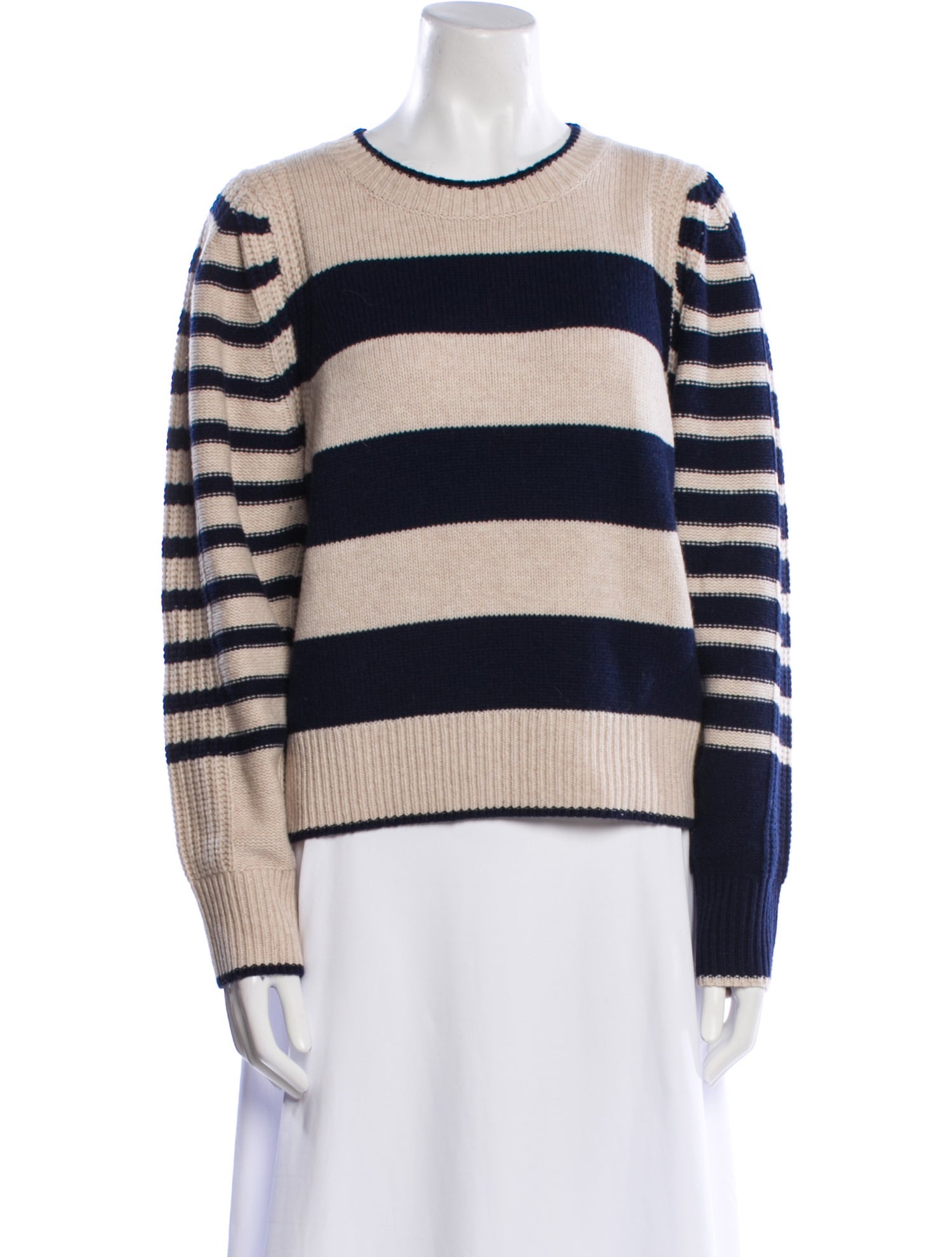 Vanessa Bruno Striped Scoop Neck Sweater