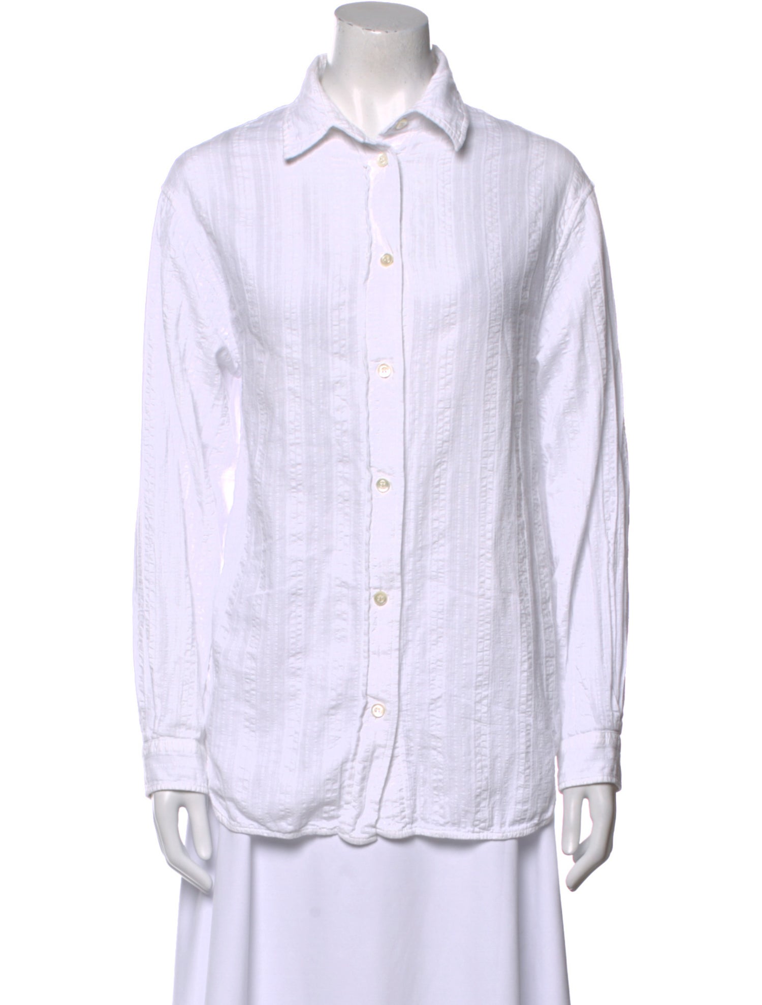 Vanessa Bruno Long Sleeve Button-Up Top