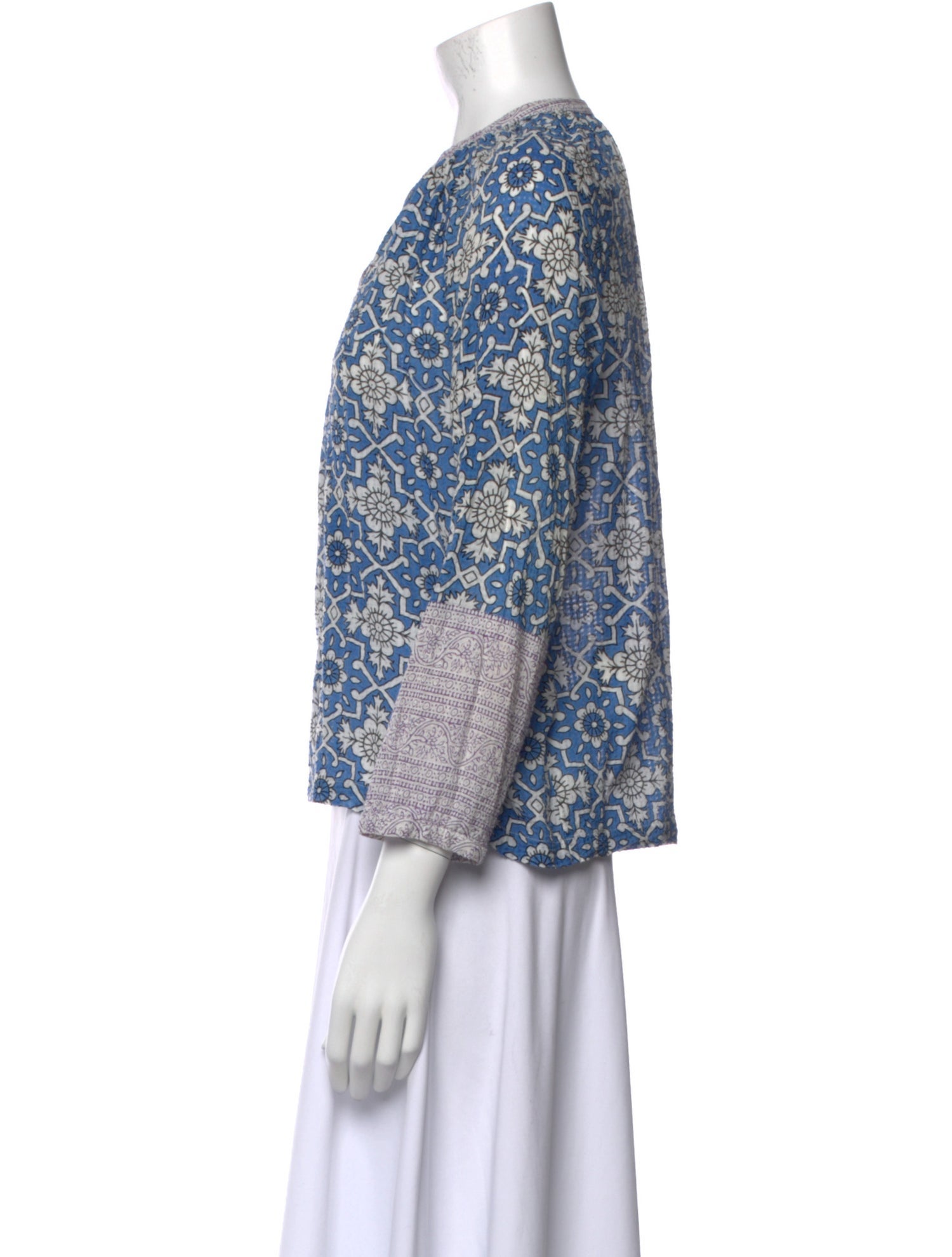 Vanessa Bruno Printed Crew Neck Blouse