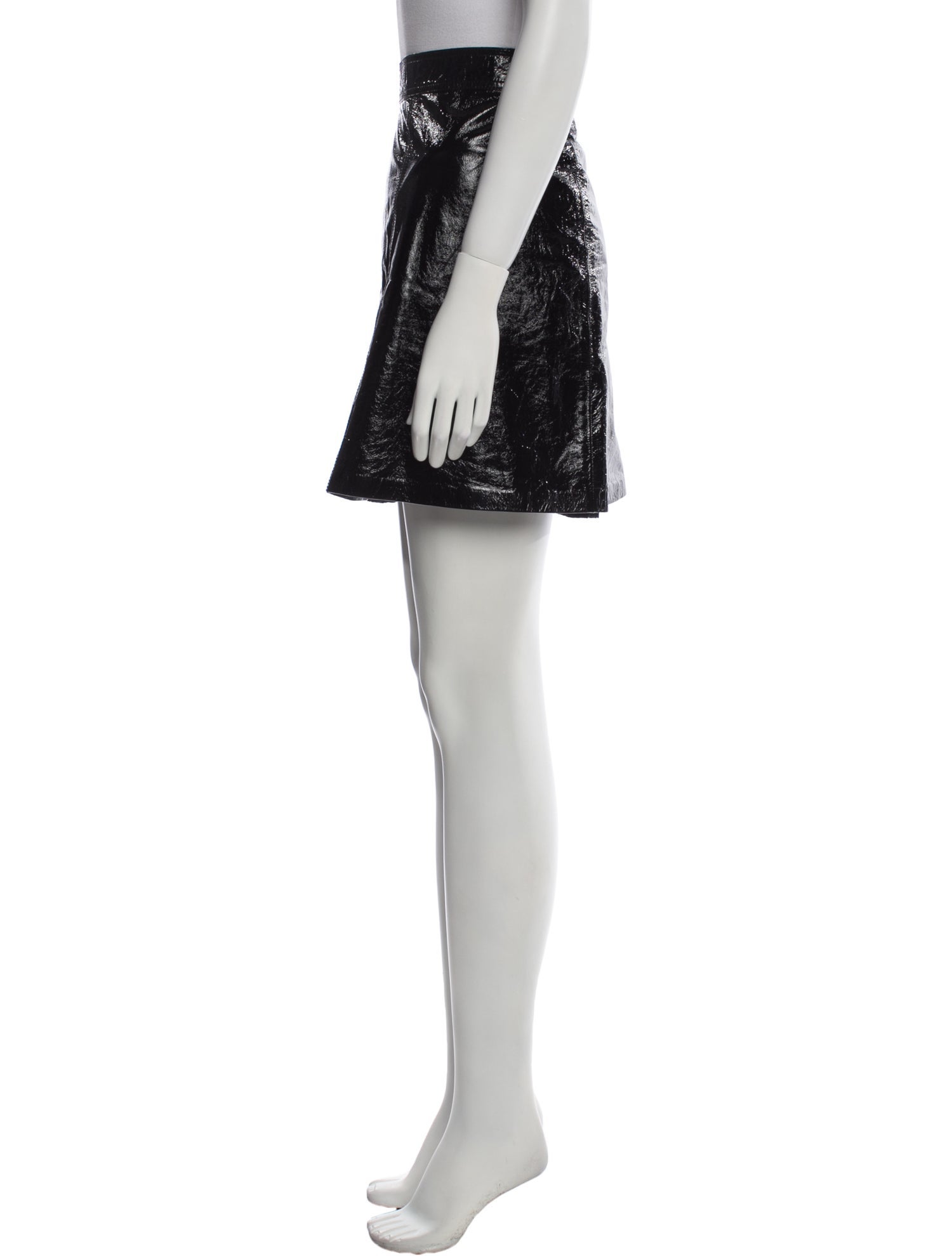 Vanessa Bruno Lambskin Mini Skirt