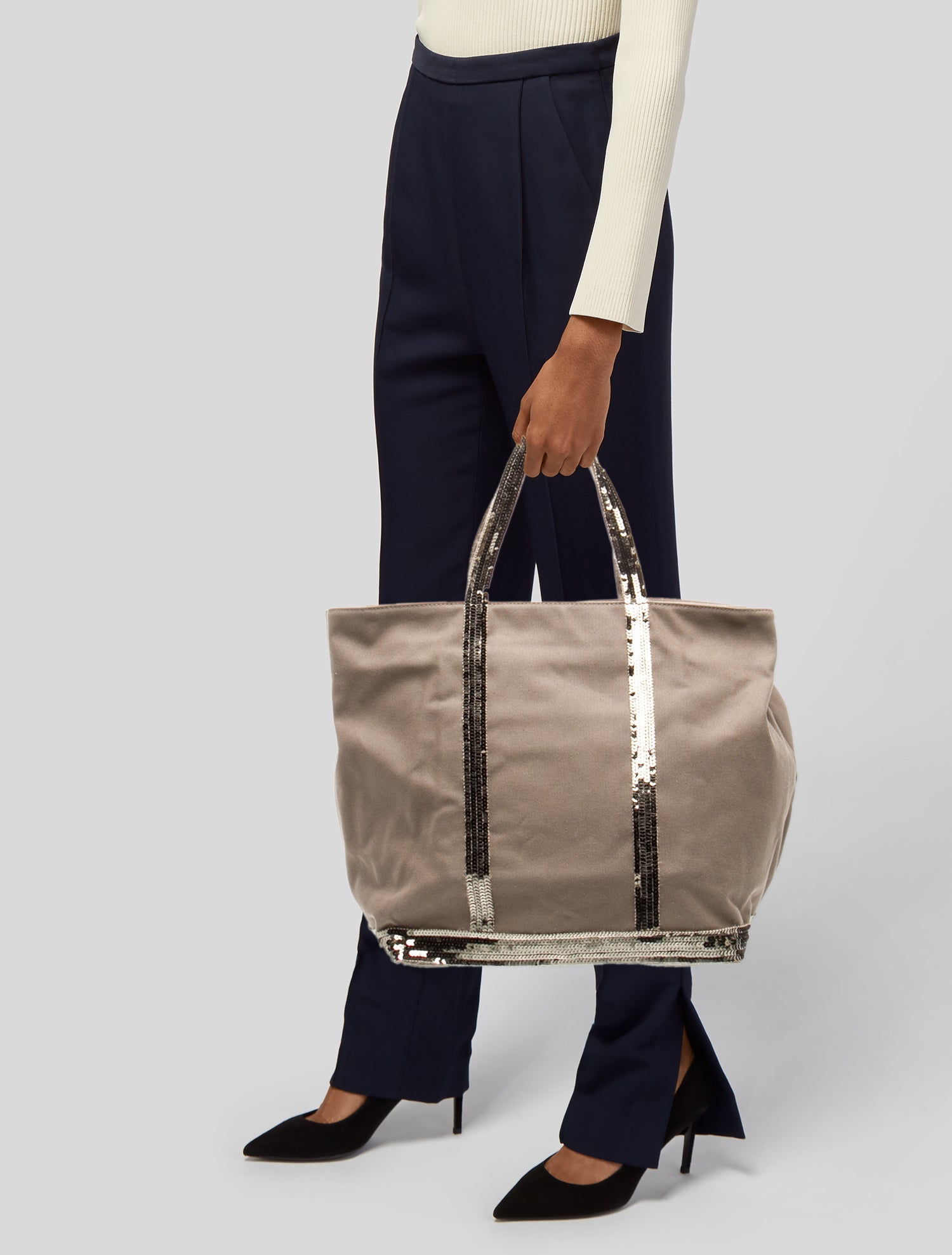 Vanessa Bruno Canvas Top Handle Bag
