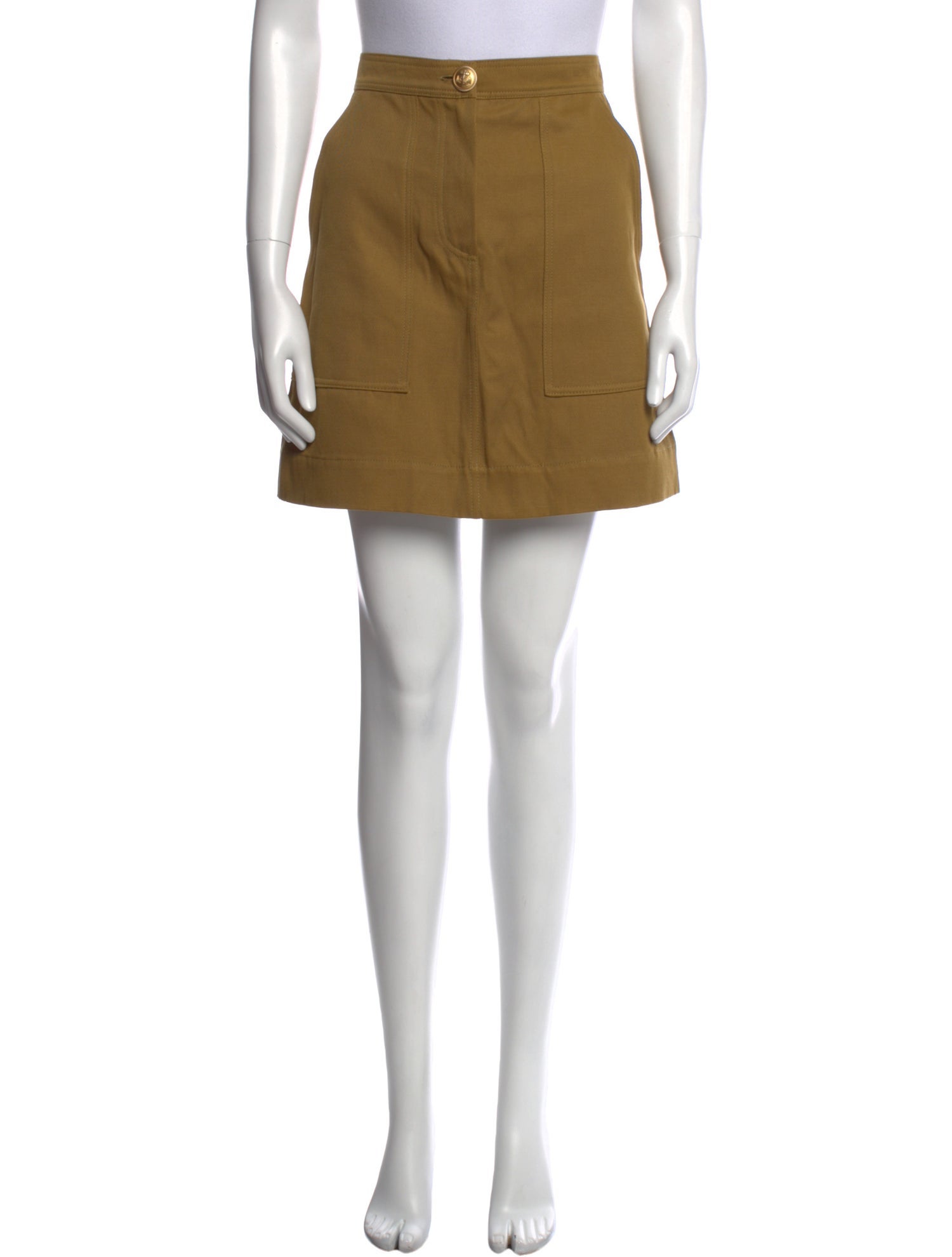 Vanessa Bruno Fringe Trim Accent Mini Skirt