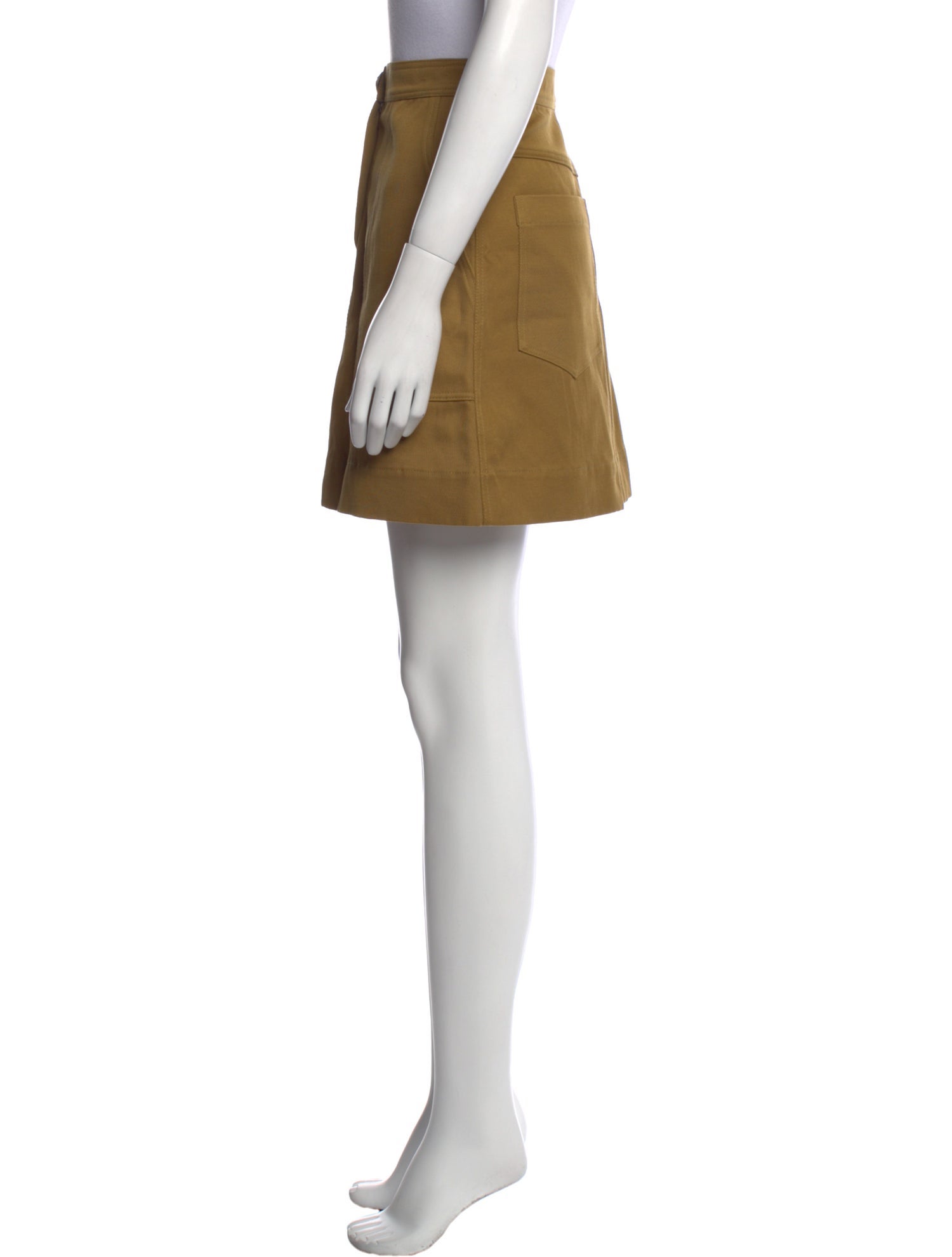 Vanessa Bruno Fringe Trim Accent Mini Skirt