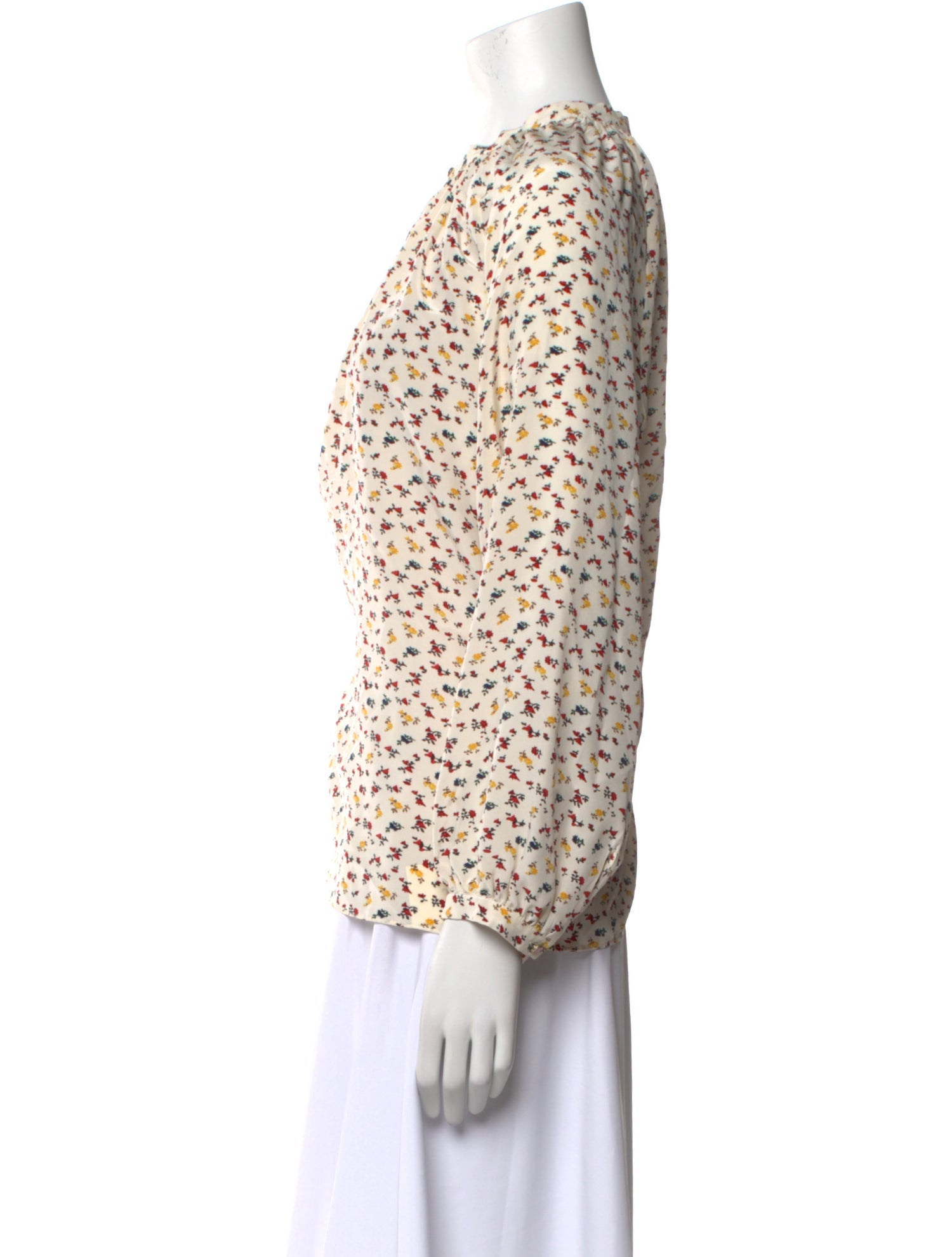 Vanessa Bruno Silk Floral Print Blouse