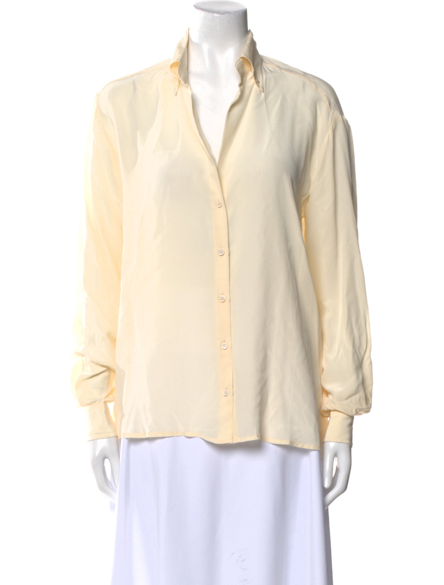 Vanessa Bruno Long Sleeve Button-Up Top