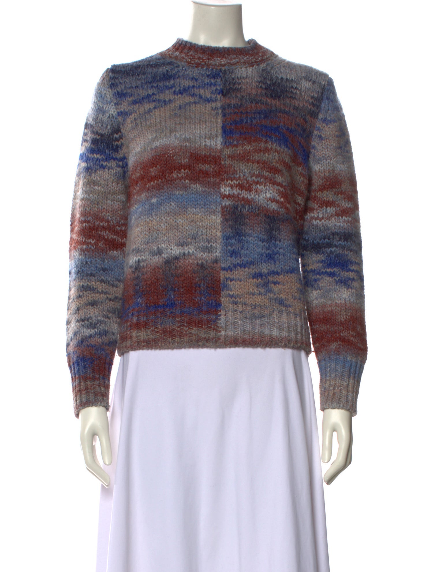 Vanessa Bruno Printed Mock Neck Sweater