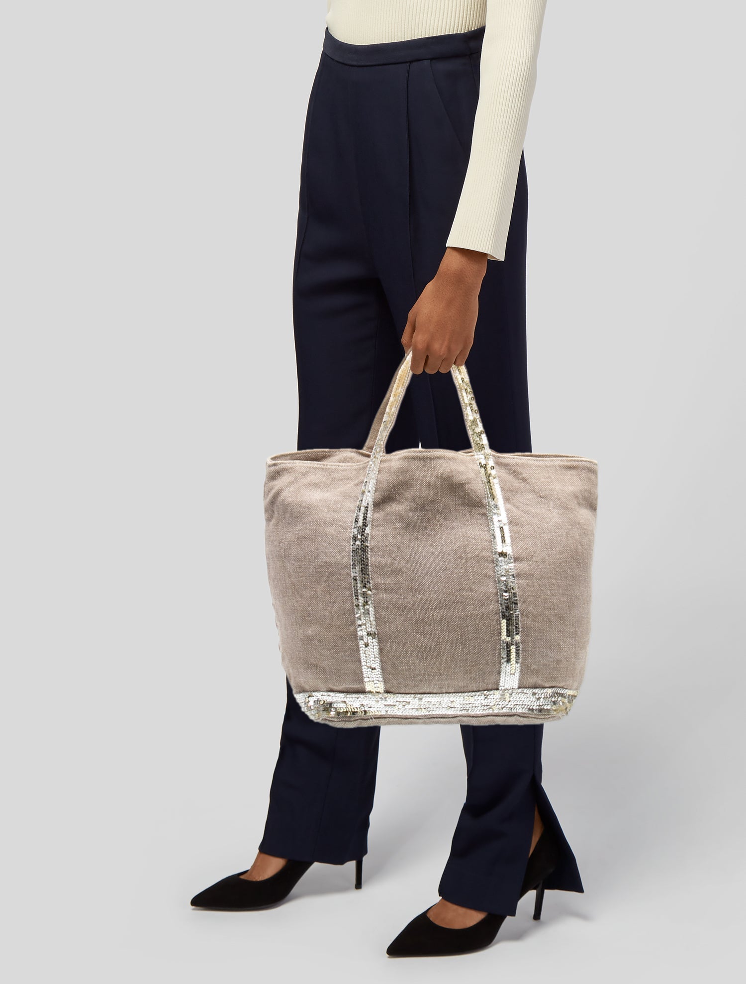 Vanessa Bruno Canvas Top Handle Bag